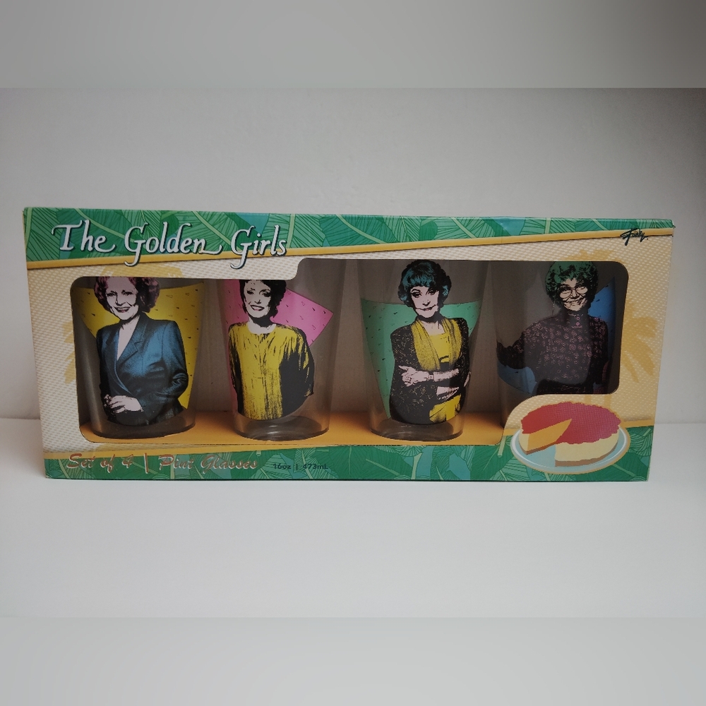 The Golden Girls Collectibles 16 oz. Pint Glasses by Just Funky ~ Set of 4